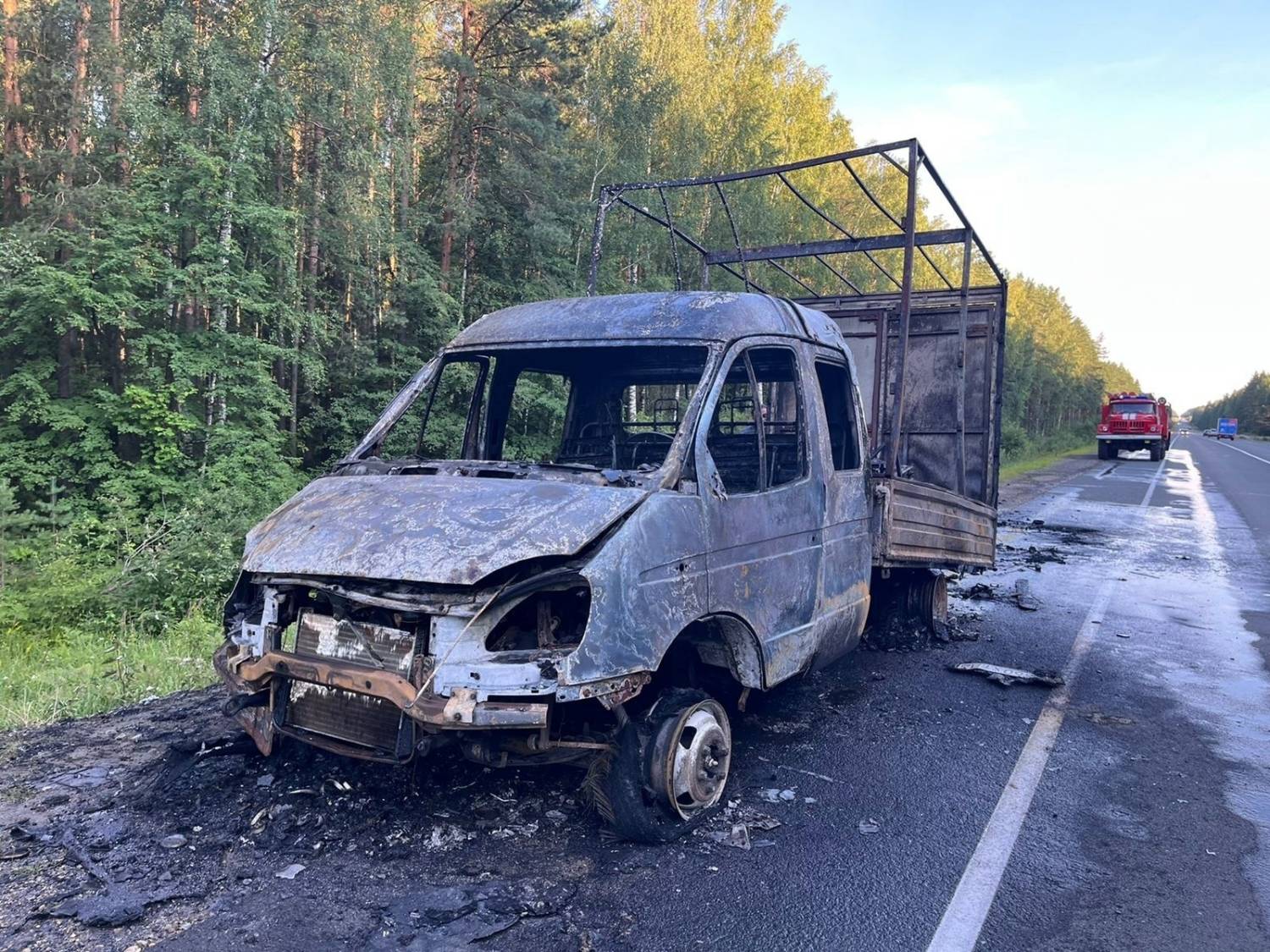 Волжская ПРАВДА - В Медведевском районе (Марий Эл) сгорела «Газель»